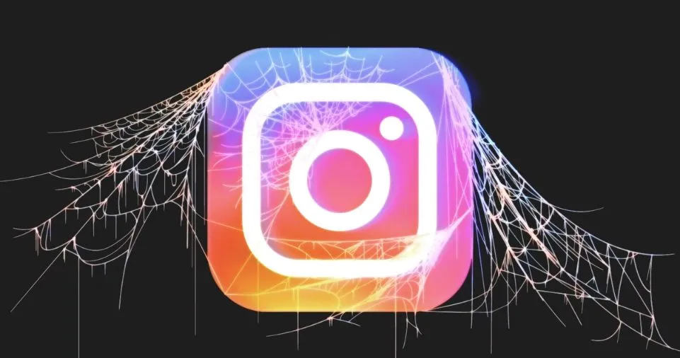 insta under spider web